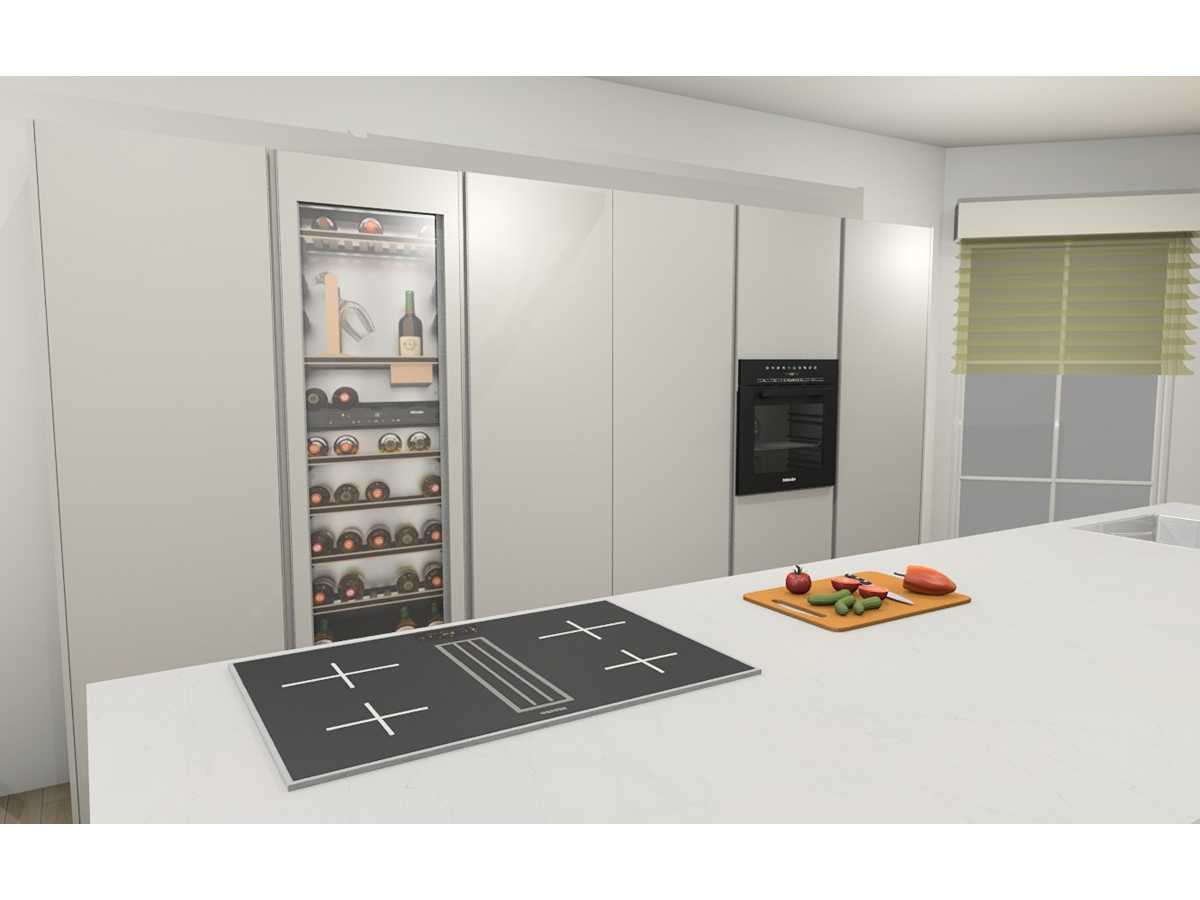 Duitse Keuken Kasjmier mat lak eiland keuken - Duitse Keukens keukens | afbeelding 7 van 39