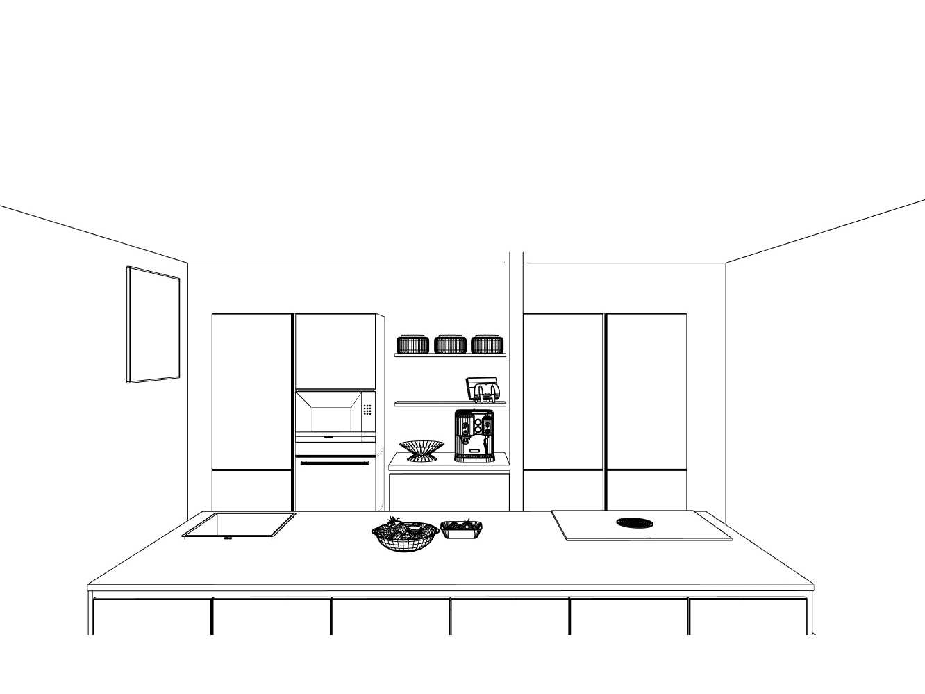 Häcker Concept130  Bali Notenhout  Topsoft mat lak zwart eiland keuken - Häcker Concept130 Keukens keukens | afbeelding 14 van 40