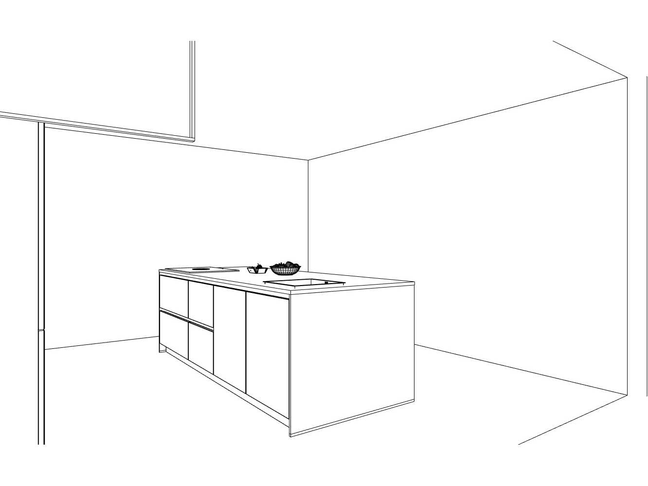 Häcker Concept130  Bali Notenhout  Topsoft mat lak zwart eiland keuken - Häcker Concept130 Keukens keukens | afbeelding 18 van 40