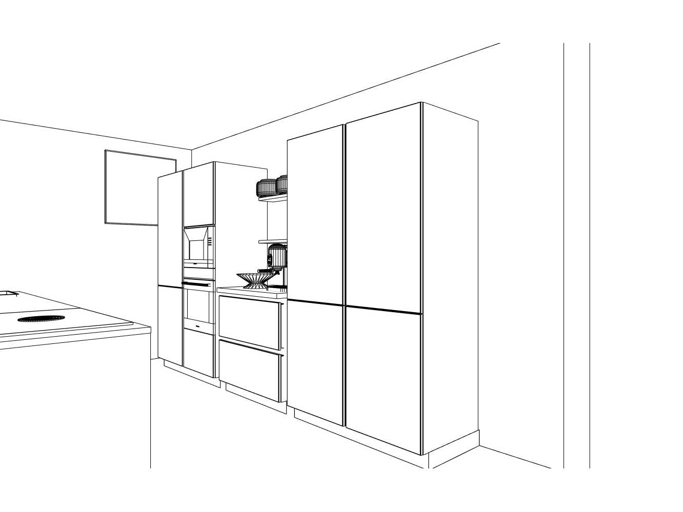 Häcker Concept130  Bali Notenhout  Topsoft mat lak zwart eiland keuken - Häcker Concept130 Keukens keukens | afbeelding 19 van 40