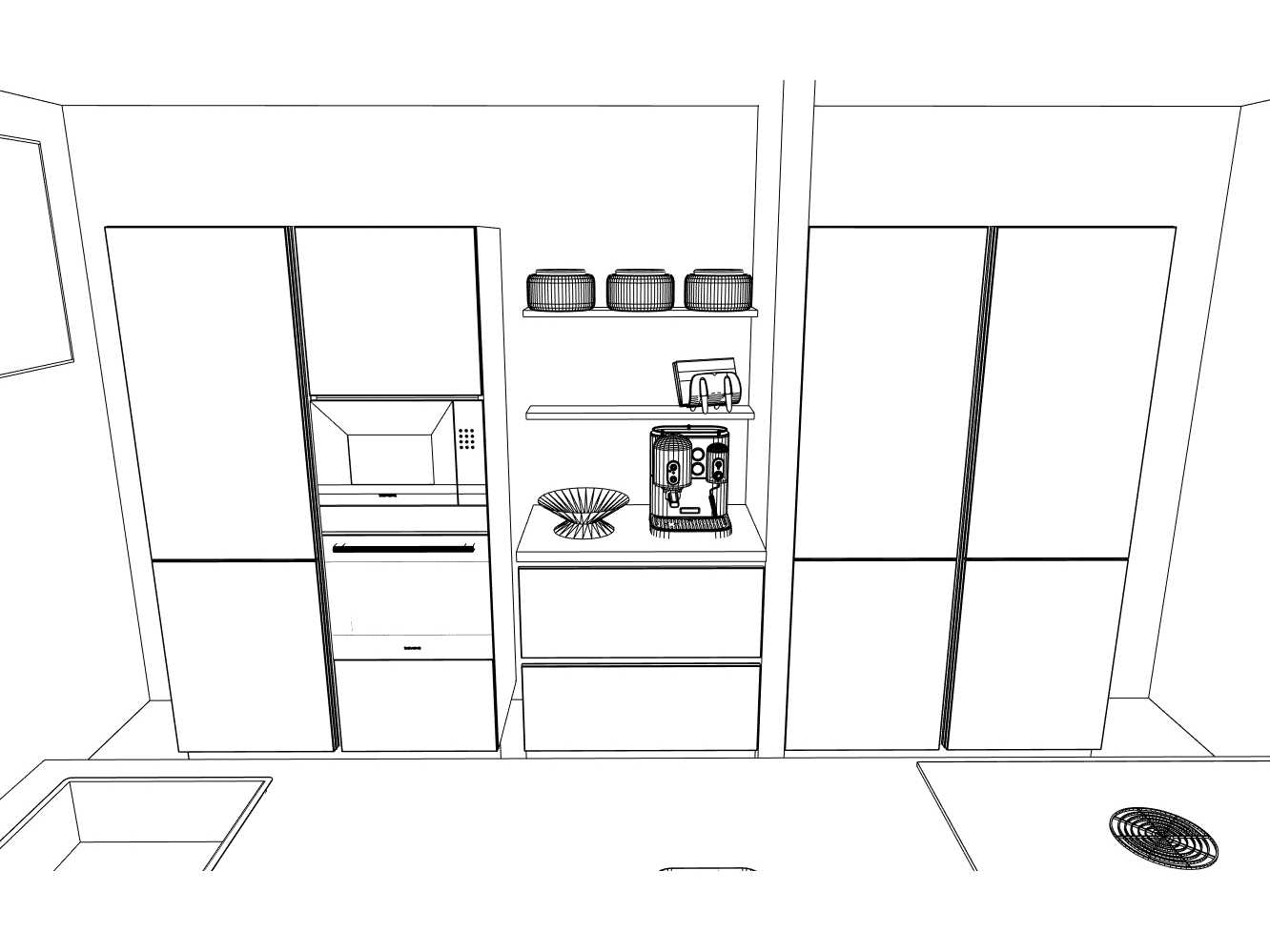 Häcker Concept130  Bali Notenhout  Topsoft mat lak zwart eiland keuken - Häcker Concept130 Keukens keukens | afbeelding 23 van 40