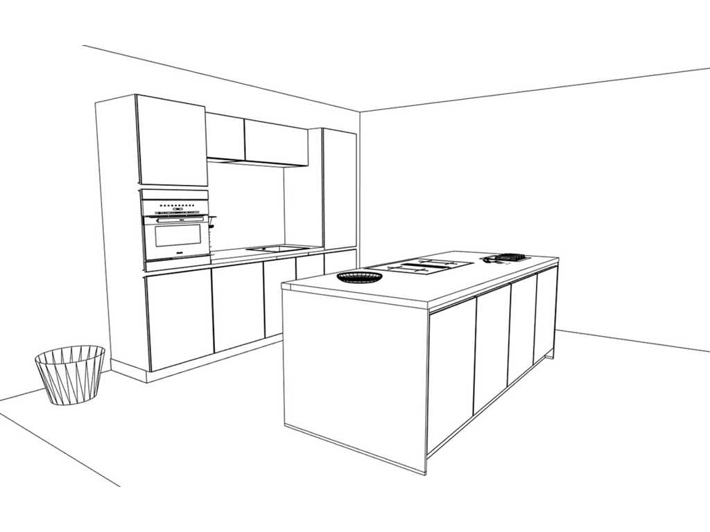 Häcker Concept130 TOP SOFT-GL grafiet mat lak Eiland keuken - Häcker Keukens keukens | afbeelding 13 van 20