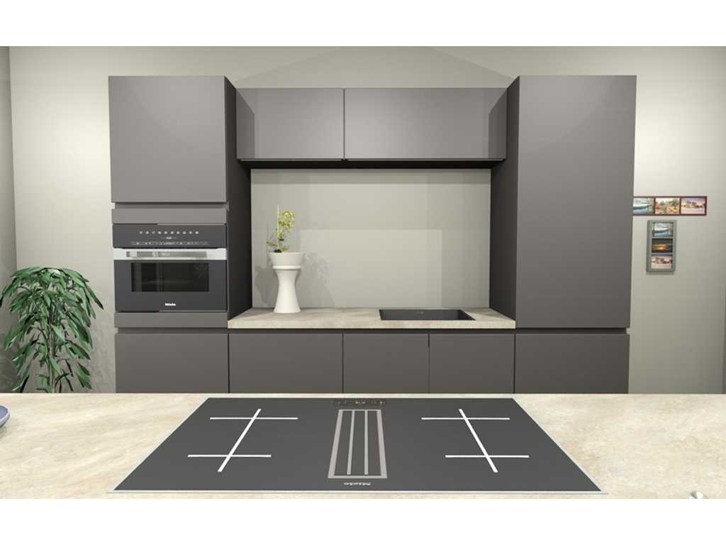 Häcker Concept130 TOP SOFT-GL grafiet mat lak Eiland keuken - Häcker Keukens keukens | afbeelding 6 van 20