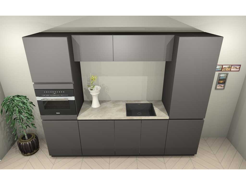 Häcker Concept130 TOP SOFT-GL grafiet mat lak Eiland keuken - Häcker Keukens keukens | afbeelding 7 van 20