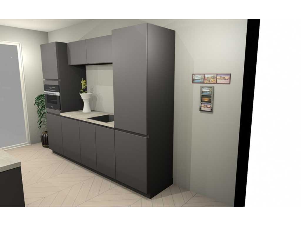 Häcker Concept130 TOP SOFT-GL grafiet mat lak Eiland keuken - Häcker Keukens keukens | afbeelding 9 van 20