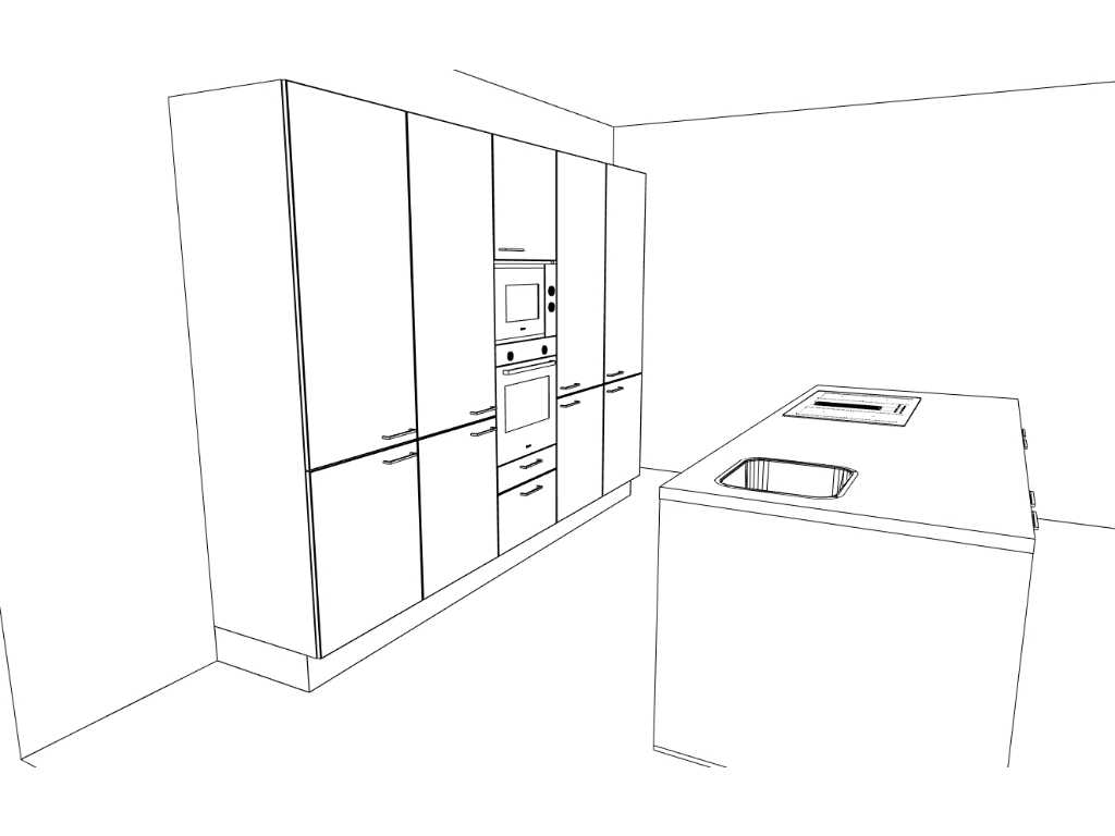 Häcker Concept130 Topsoft kristalwit mat  Eiland Keuken opstelling - Häcker Keukens keukens | afbeelding 20 van 20