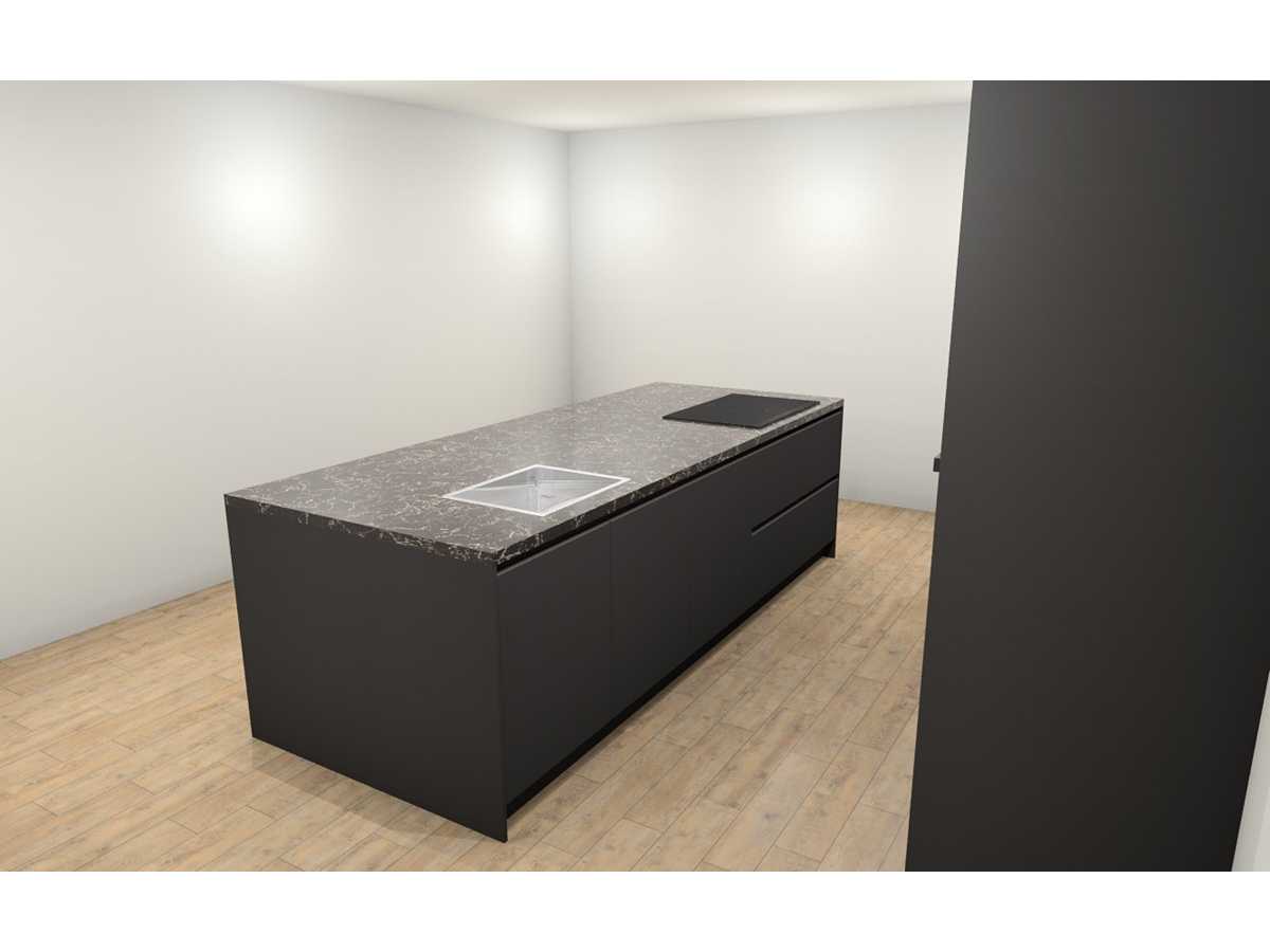 Häcker Concept130 Topsoft mat lak grafiet Eiland keuken - Häcker Keukens keukens | afbeelding 7 van 26