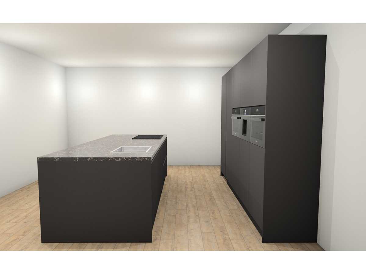 Häcker Concept130 Topsoft mat lak grafiet Eiland keuken - Häcker Keukens keukens | afbeelding 8 van 26