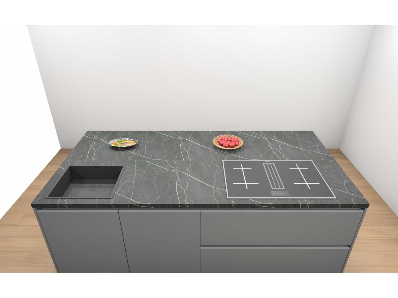 Häcker Concept130 Topsoft mat parelgrijs lak eiland keuken - Häcker Keukens keukens | afbeelding 10 van 33