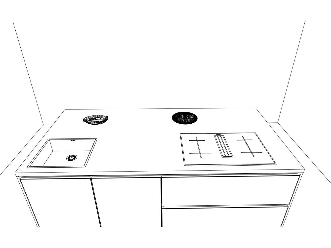 Häcker Concept130 Topsoft mat parelgrijs lak eiland keuken - Häcker Keukens keukens | afbeelding 27 van 33