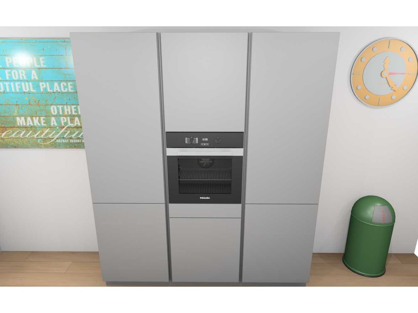 Häcker Concept130 Topsoft mat parelgrijs lak eiland keuken - Häcker Keukens keukens | afbeelding 5 van 33