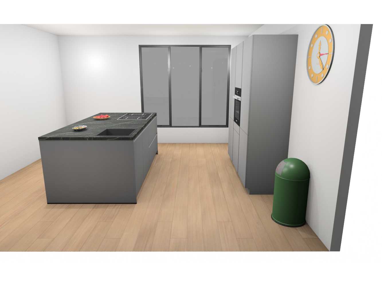 Häcker Concept130 Topsoft mat parelgrijs lak eiland keuken - Häcker Keukens keukens | afbeelding 6 van 33