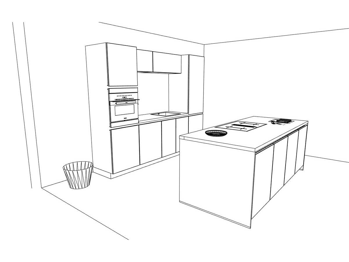 Häcker Concept130 Topsoft mat satijn lak eiland keuken - Häcker Concept130 Keukens keukens | afbeelding 19 van 31