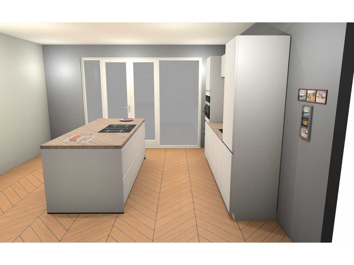 Häcker Concept130 Topsoft mat satijn lak eiland keuken - Häcker Concept130 Keukens keukens | afbeelding 6 van 31