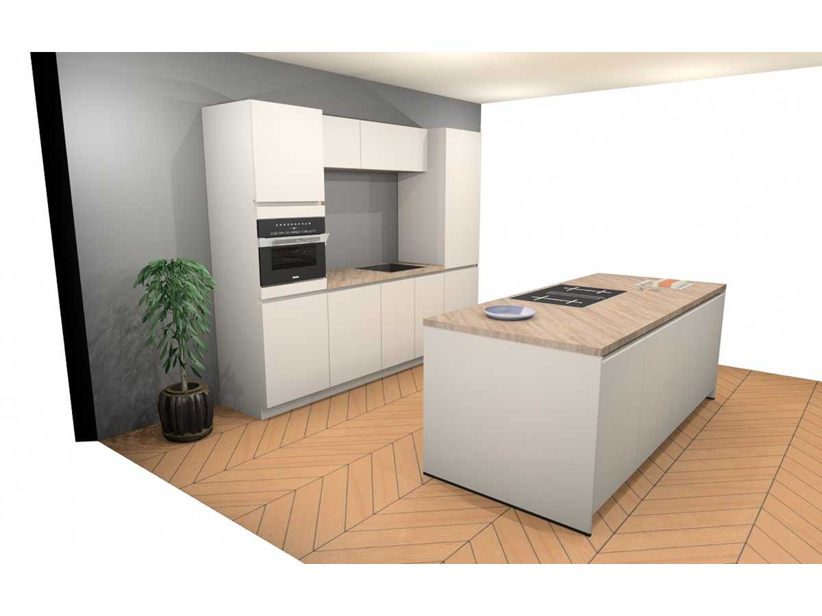 Häcker Concept130 Topsoft mat satijn lak eiland keuken - Häcker Concept130 Keukens keukens | afbeelding 8 van 31