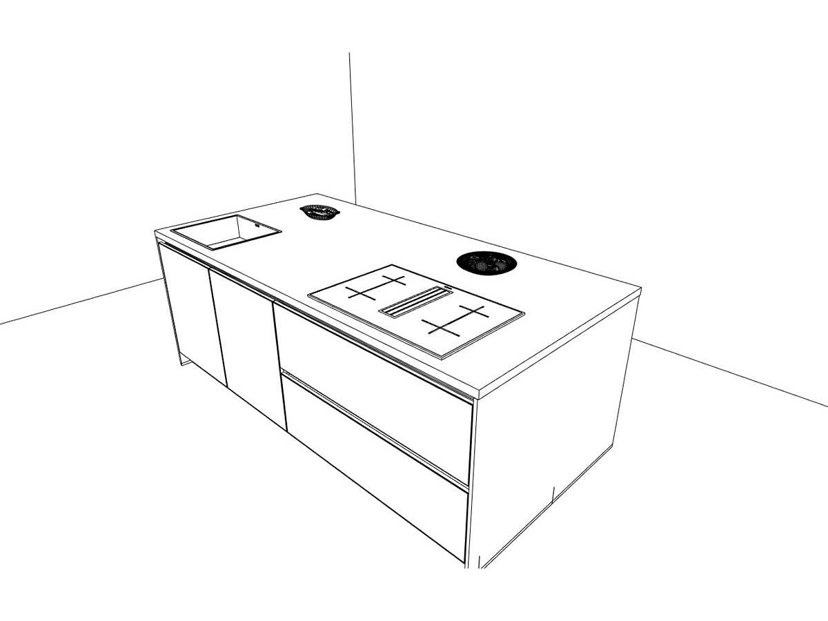 Häcker Concept130 Topsoft mat wit lak eiland keuken - Häcker Keukens keukens | afbeelding 29 van 31