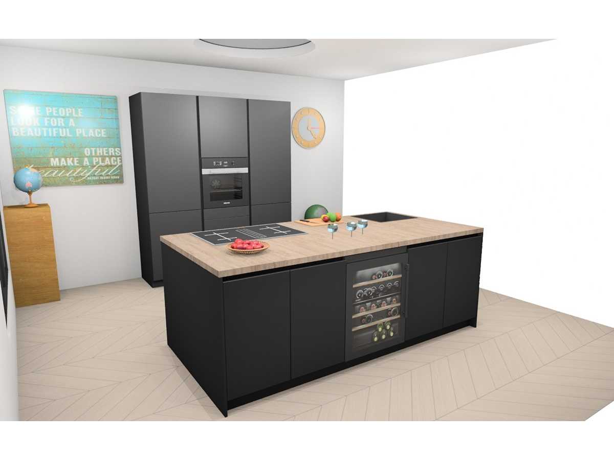 Häcker Concept130 Topsoft mat zwart lak Eiland - Häcker Concept130 Keukens keukens | afbeelding 4 van 29
