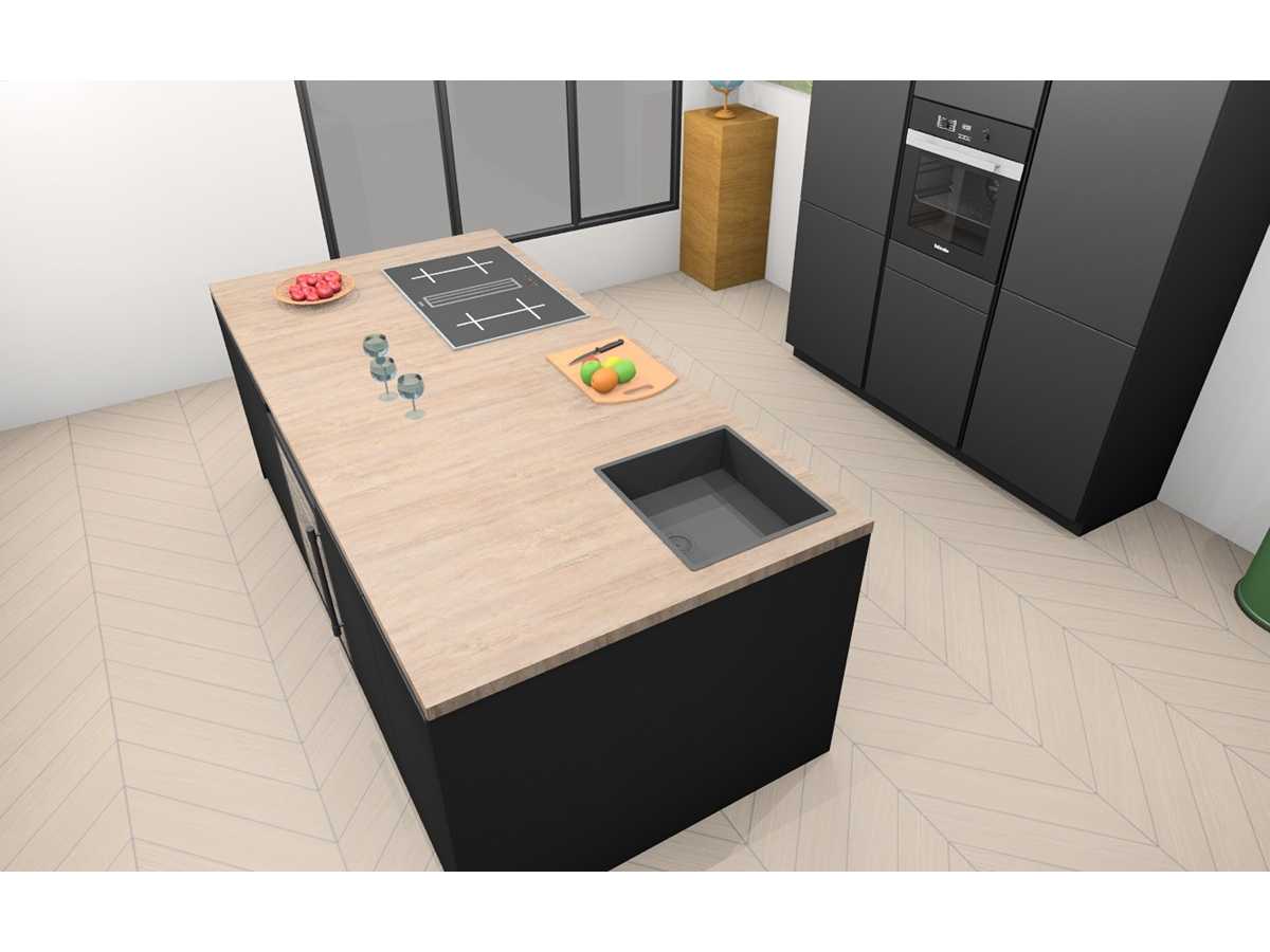 Häcker Concept130 Topsoft mat zwart lak Eiland - Häcker Concept130 Keukens keukens | afbeelding 5 van 29