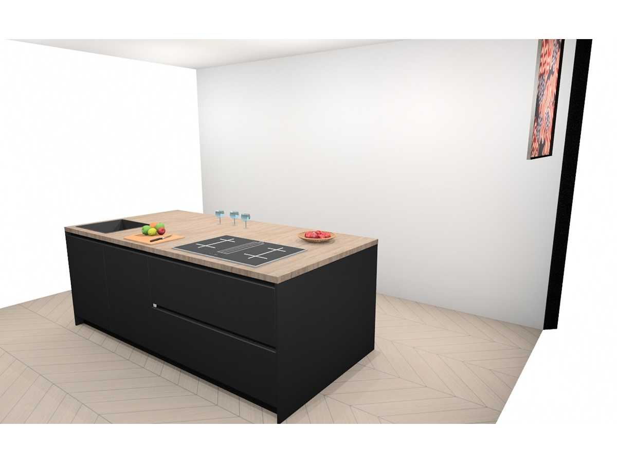 Häcker Concept130 Topsoft mat zwart lak Eiland - Häcker Concept130 Keukens keukens | afbeelding 7 van 29