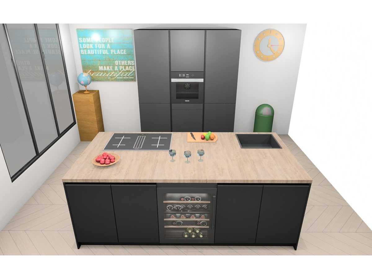 Häcker Concept130 Topsoft mat zwart lak Eiland - Häcker Concept130 Keukens keukens | afbeelding 9 van 29