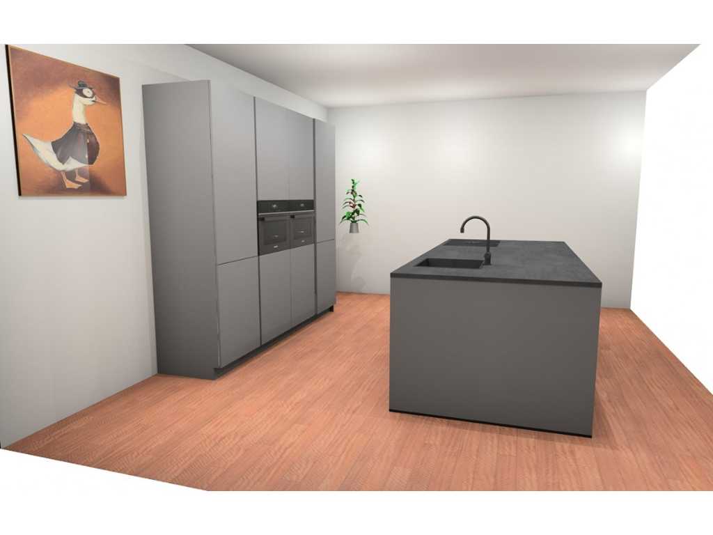 Häcker Concept130 TopSoft parelgrijs mat Eiland keuken - Häcker Keukens keukens | afbeelding 7 van 20