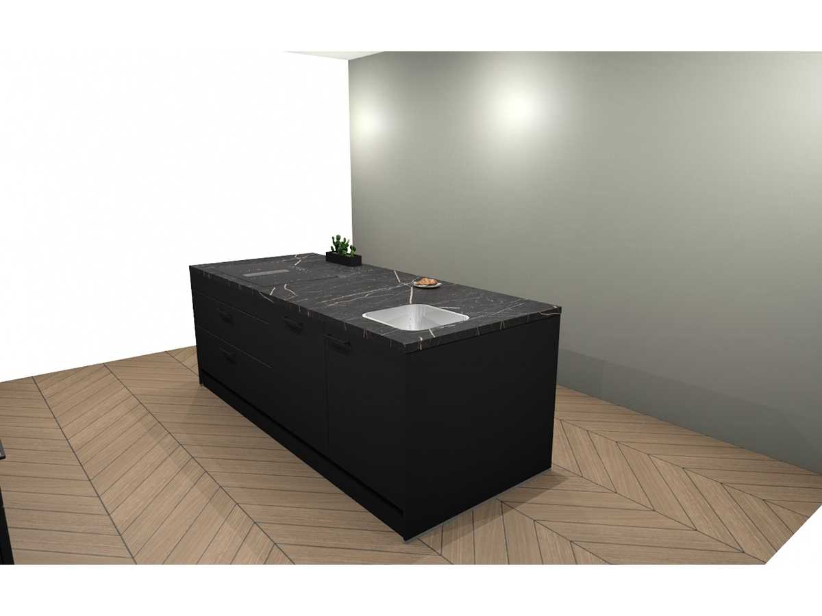 Häcker Concept130  Topsoft zwart mat  eiland - Häcker Concept130 Keukens keukens | afbeelding 5 van 23