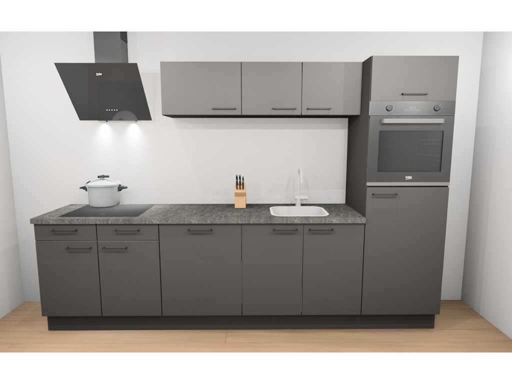 Häcker Concept130 UNO grafiet mat recht keuken - Häcker Keukens keukens | afbeelding 20 van 20