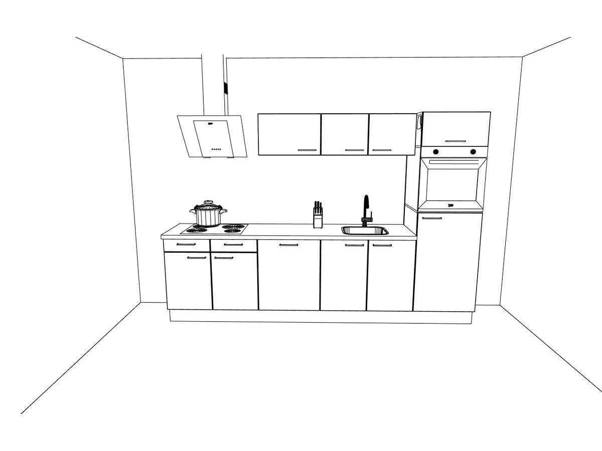 Häcker Concept130 UNO Zwart mat recht keuken - Häcker Keukens keukens | afbeelding 14 van 22