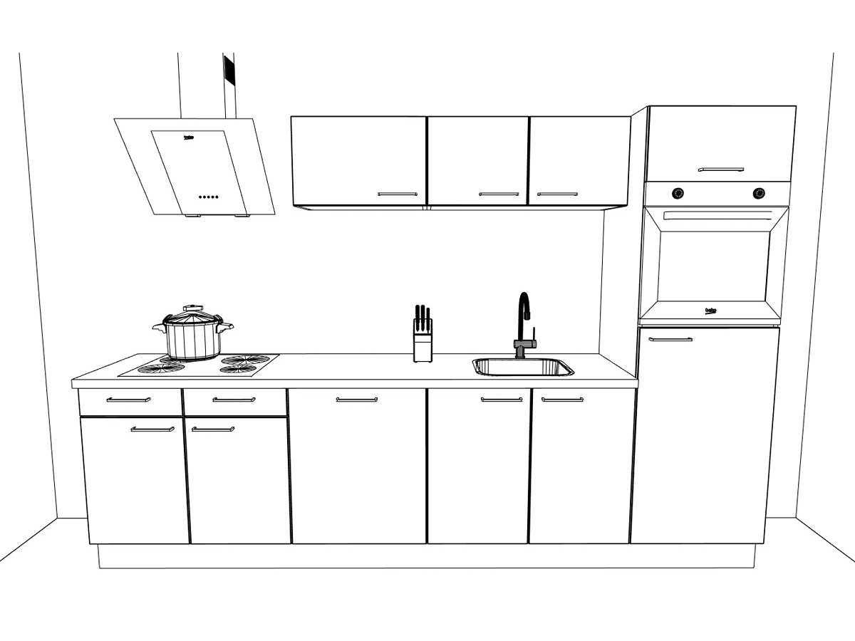 Häcker Concept130 UNO Zwart mat recht keuken - Häcker Keukens keukens | afbeelding 15 van 22