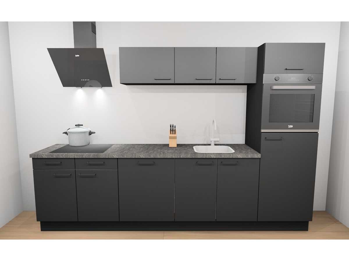 Häcker Concept130 UNO Zwart mat recht keuken - Häcker Keukens keukens | afbeelding 2 van 22