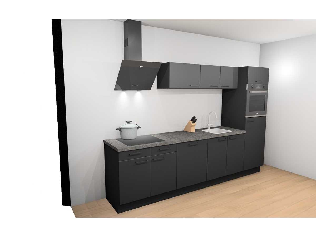 Häcker Concept130 UNO Zwart mat recht keuken - Häcker Keukens keukens | afbeelding 4 van 22