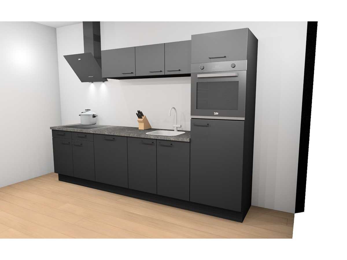 Häcker Concept130 UNO Zwart mat recht keuken - Häcker Keukens keukens | afbeelding 5 van 22