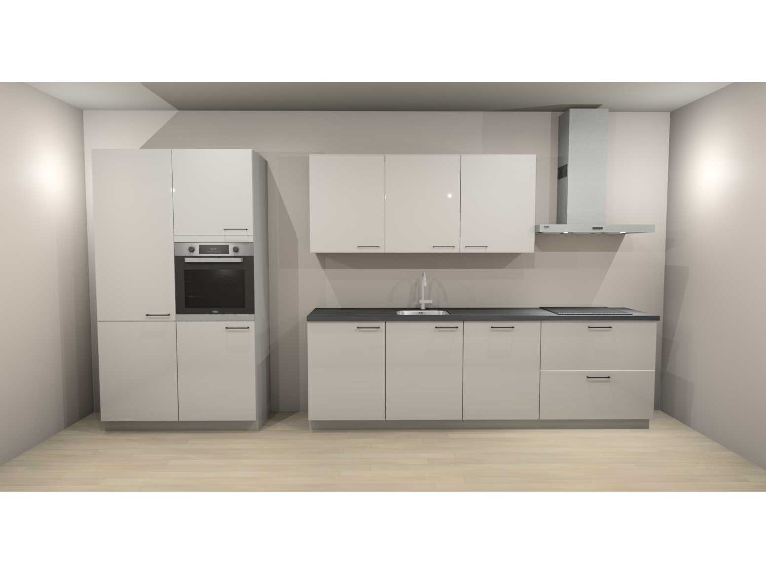 Häcker Concept130 wit hoogglans recht opgestelde keuken - Häcker Keukens keukens | afbeelding 2 van 20