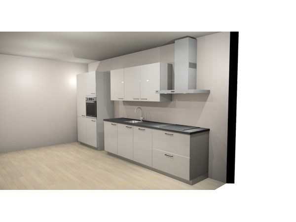Häcker Concept130 wit hoogglans recht opgestelde keuken - Häcker Keukens keukens | afbeelding 4 van 20