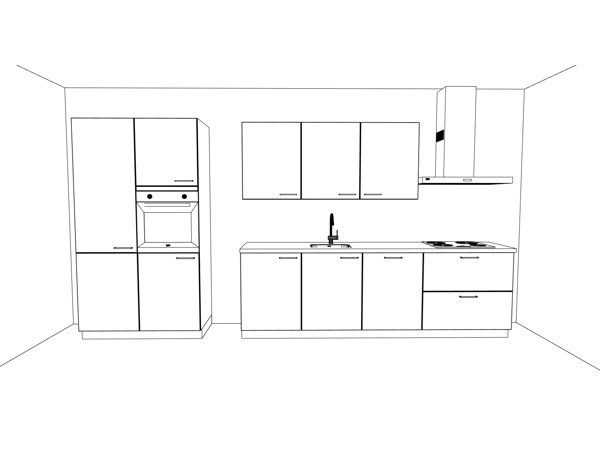 Häcker Concept130 wit hoogglans recht opgestelde keuken - Häcker Keukens keukens | afbeelding 5 van 20