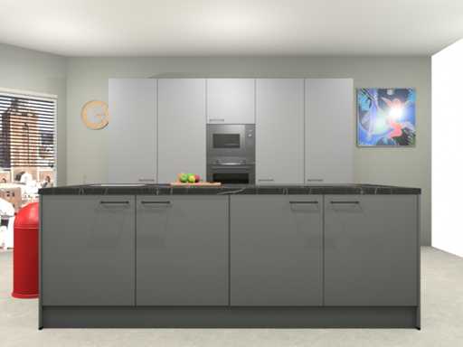 Häcker Concept130 Topsoft Parelgrijs mat Eiland - Häcker Keukens keukens | afbeelding 2 van 29