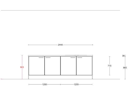 Häcker Concept130 Topsoft Parelgrijs mat Eiland - Häcker Keukens keukens | afbeelding 28 van 29