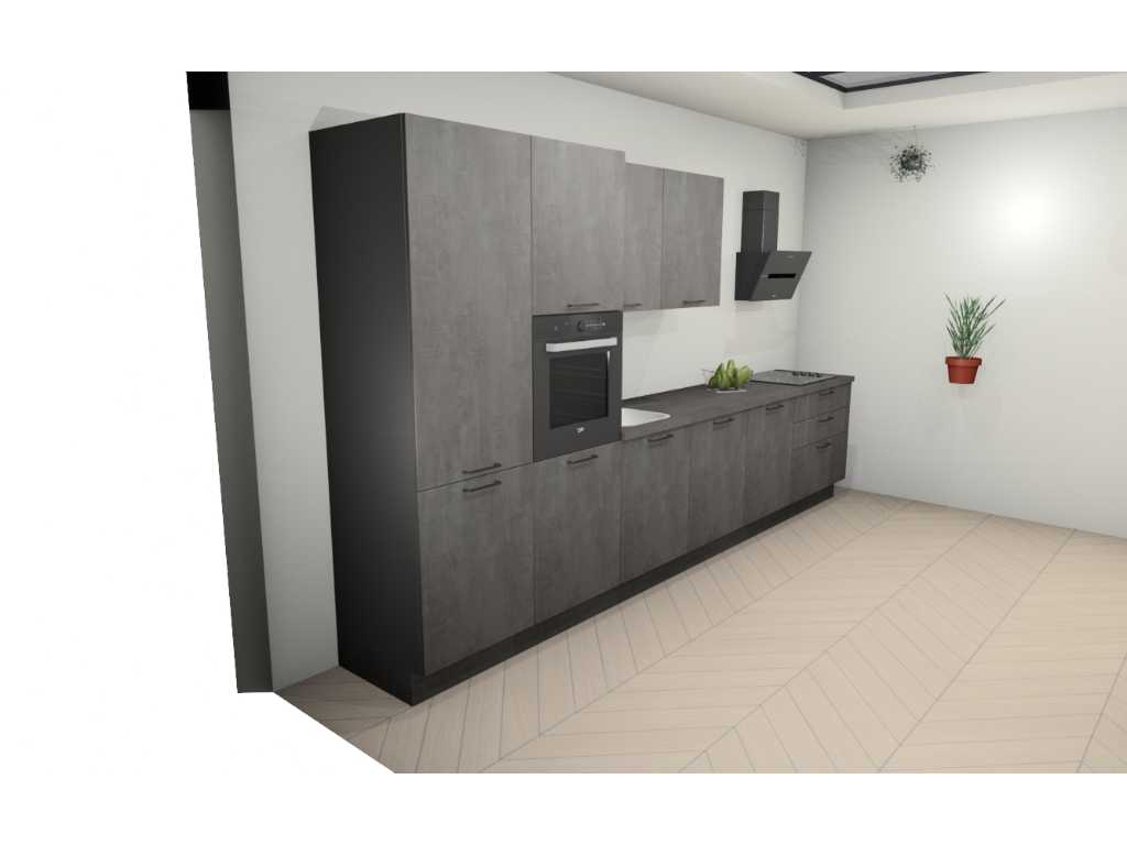 Nobilia Laser decor zwart beton rechte keuken - Nobilia Keukens keukens | afbeelding 7 van 20
