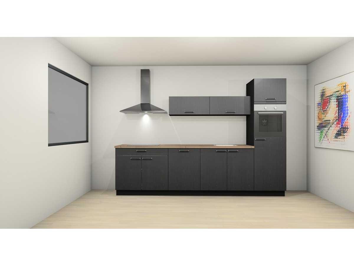 Nobilia Structura Decor Eiken Nero recht - Nobilia  Keukens keukens | afbeelding 3 van 14