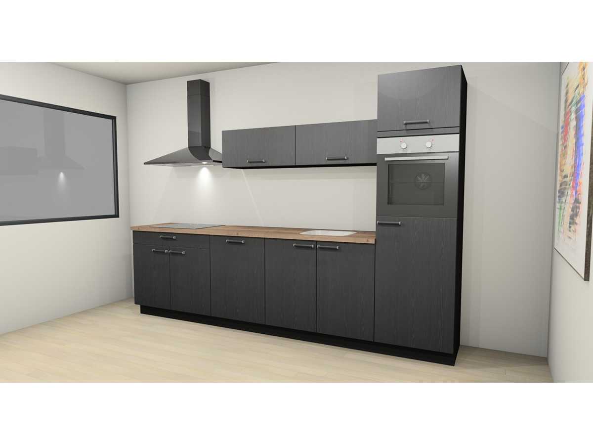 Nobilia Structura Decor Eiken Nero recht - Nobilia  Keukens keukens | afbeelding 4 van 14
