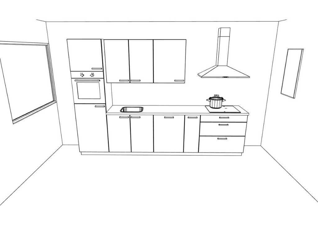 Nobilia Structura Decor eiken Nero rechte keuken - Nobilia Keukens keukens | afbeelding 10 van 20