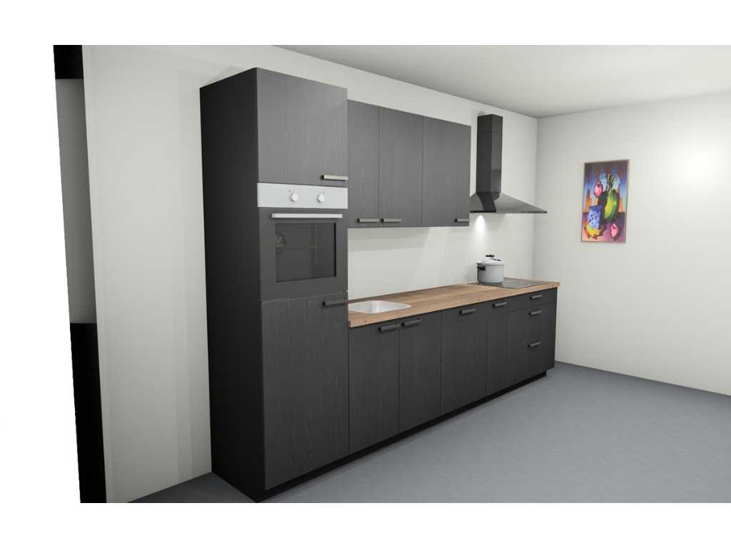 Nobilia Structura Decor eiken Nero rechte keuken - Nobilia Keukens keukens | afbeelding 4 van 20