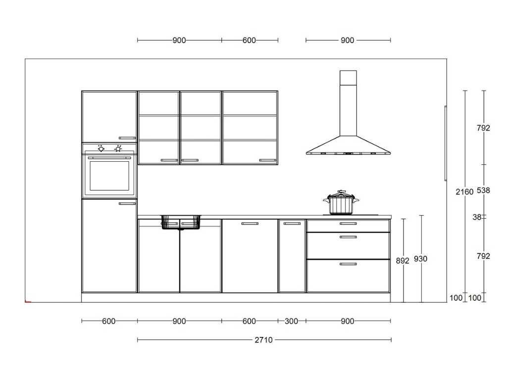 Nobilia Structura Decor eiken Nero rechte keuken - Nobilia Keukens keukens | afbeelding 8 van 20