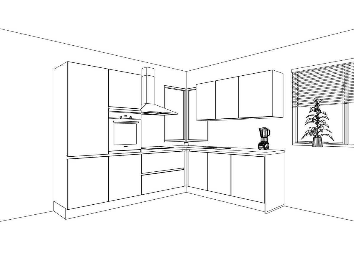 Nobilia Structura Decor noten Milano hoek keuken - Nobilia Keukens keukens | afbeelding 8 van 22