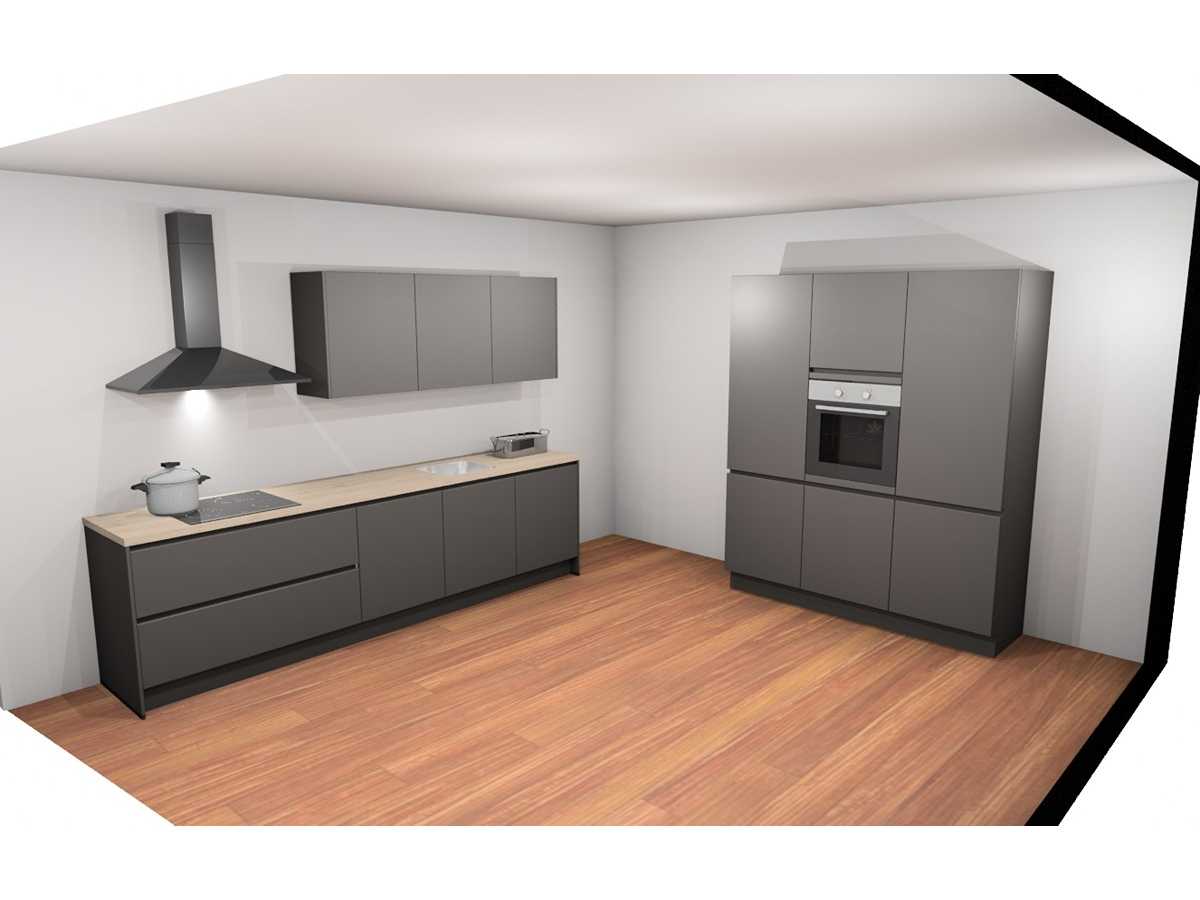 Nobilia Touch Schiefergrijs mat parallel keuken - Nobilia Keukens keukens | afbeelding 2 van 21