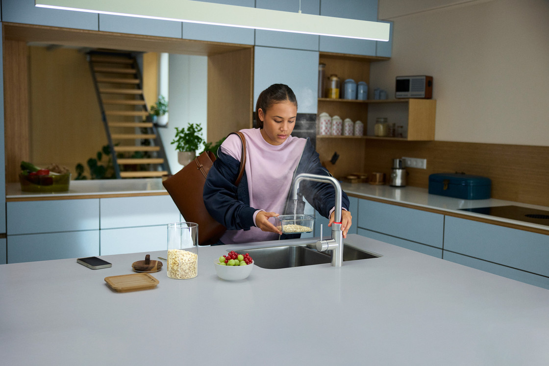 Quooker COMBI + Flex Square RVS + CUBE Kokendwaterkraan - Quooker kranen | afbeelding 3 van 7
