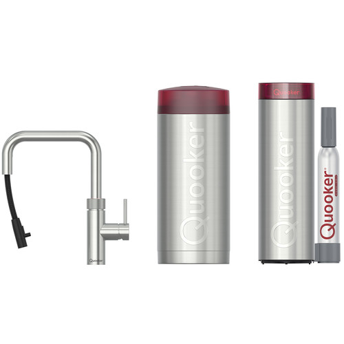 Quooker COMBI + Flex Square RVS + CUBE Kokendwaterkraan - Quooker kranen | afbeelding 5 van 7