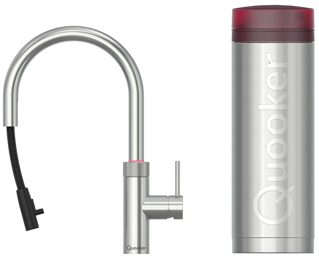 Quooker PRO3 + Flex Round RVS Kokendwaterkraan — Quooker uit voorraad