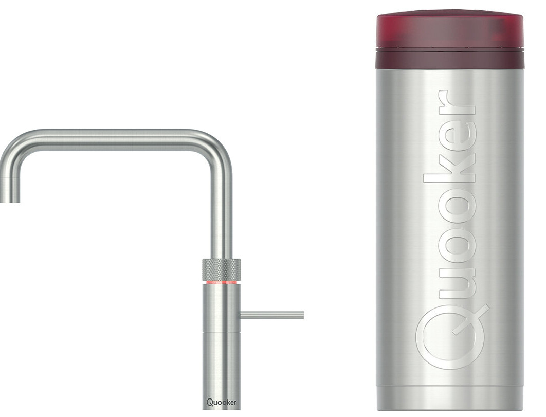 Quooker PRO3 + Fusion Square RVS Kokendwaterkraan — Quooker uit voorraad
